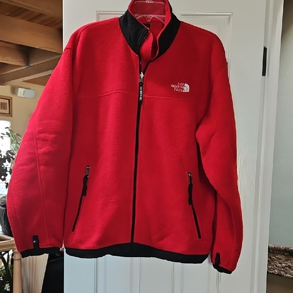North Face Red Fleece Jacket